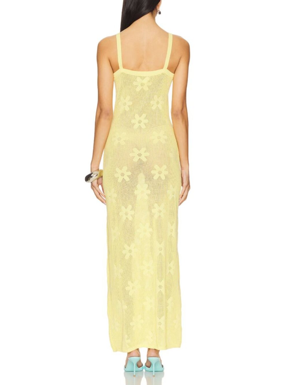 Beach Riot Butter Blossom Conrad Sheer Cover-Up Maxi Dress Medium 8344 - Picture 3 of 11